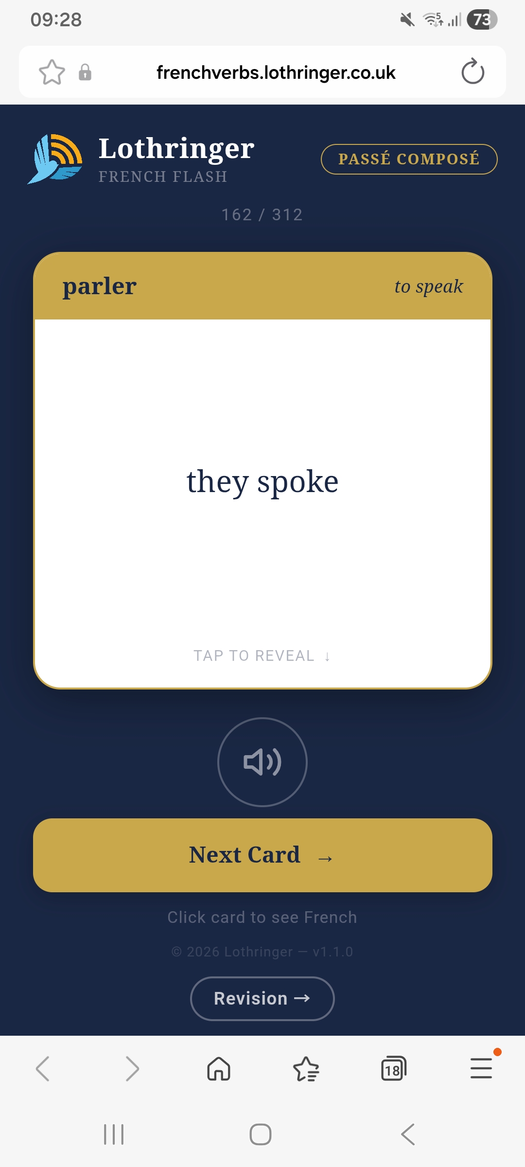 French Verbs — Exercise